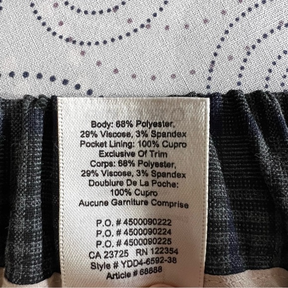 Wilfred Darontal high waist cropped plaid pants size 2 excellent condition - Picture 13 of 13